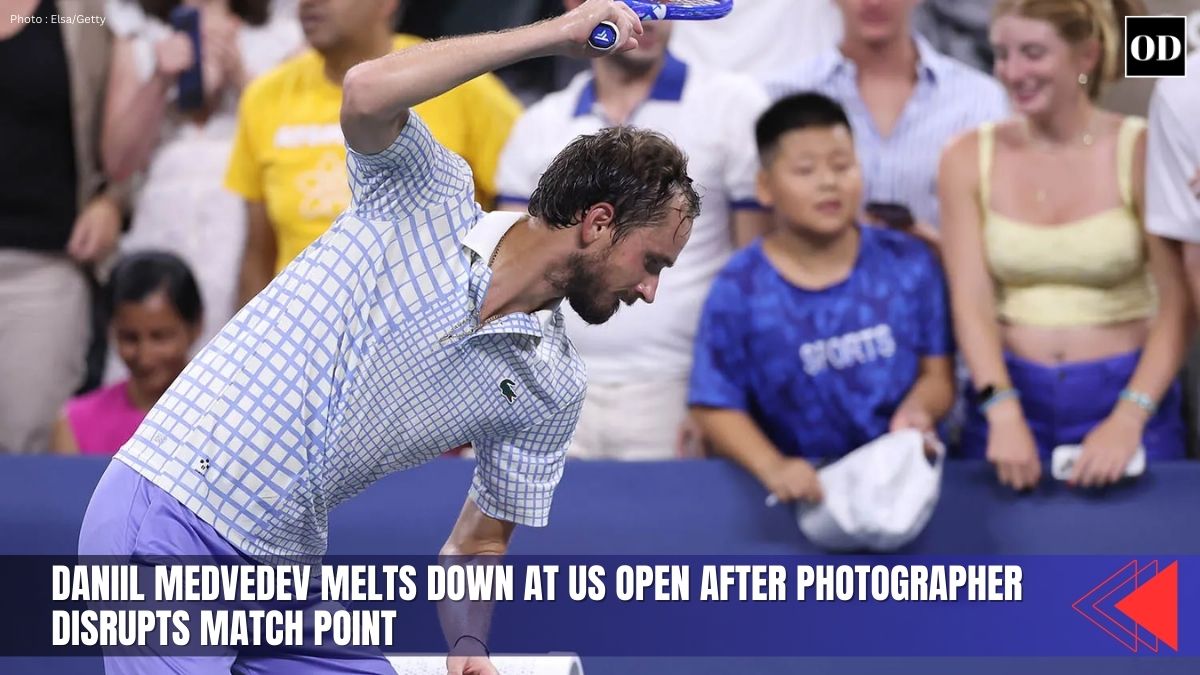 Daniil Medvedev Melts Down at US Open After Photographer Disrupts Match Point 1 A six-minute delay, a controversial call, and a smashed racket — Medvedev’s first-round exit at the US Open was pure chaos, and fans are still buzzing.