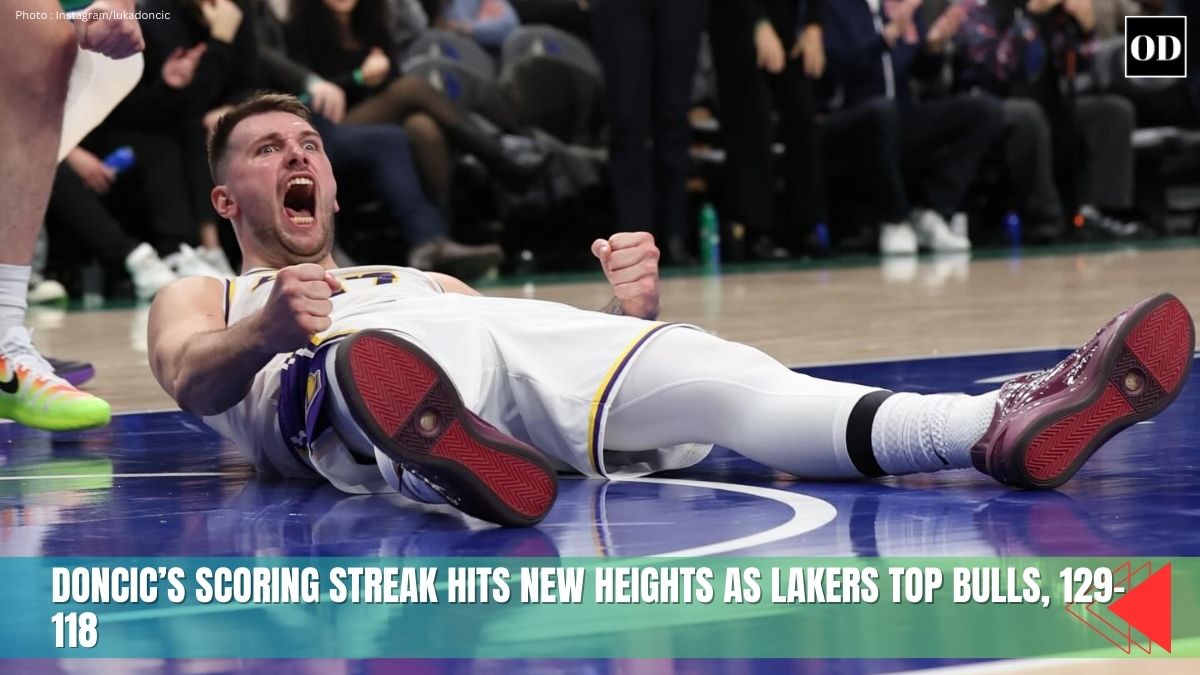 Doncic’s Scoring Streak Hits New Heights as Lakers Top Bulls, 129–118