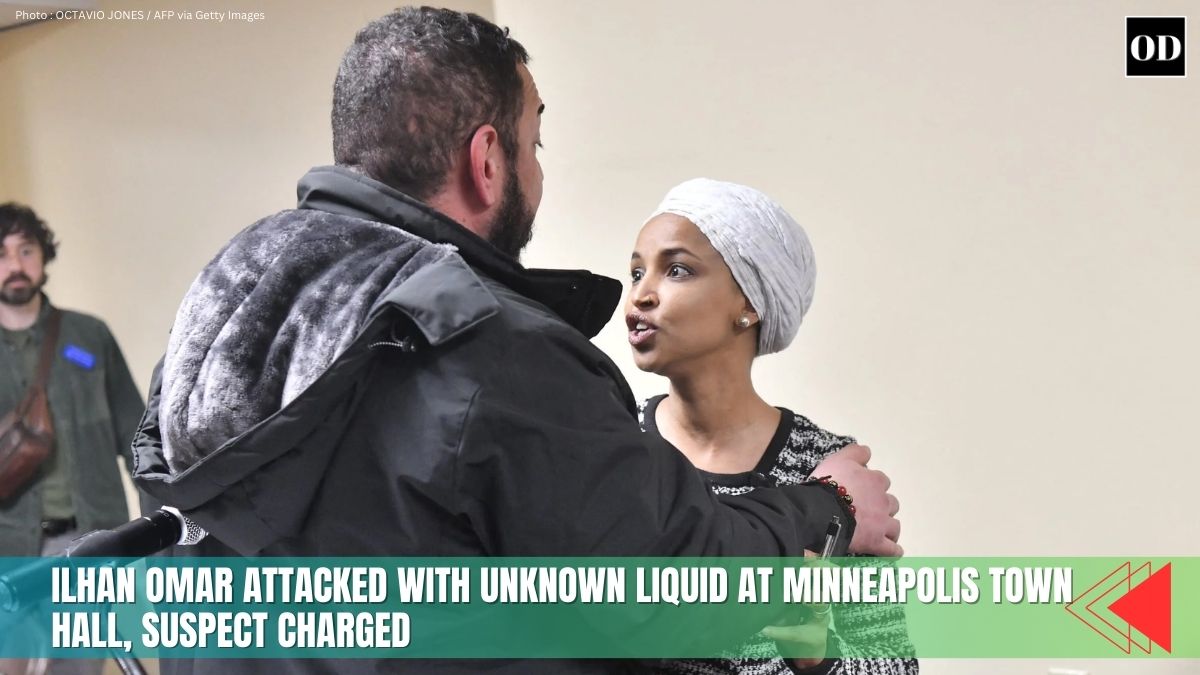 Ilhan Omar Attacked With Unknown Liquid at Minneapolis Town Hall Suspect Charged